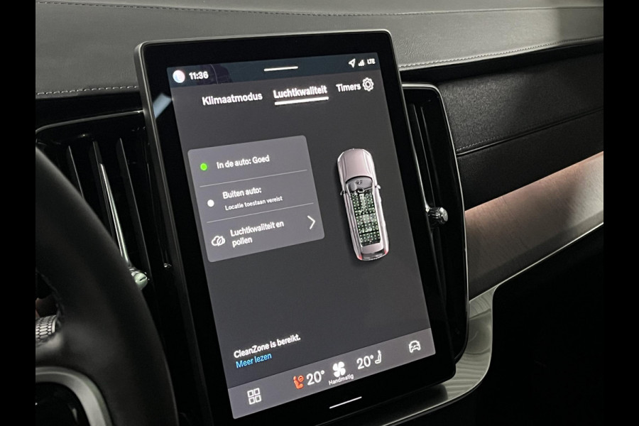 Volvo XC90 2.0 T8 Plug-in hybrid AWD Ultra Dark Luchtvering | Massage | Bowers & Wilkins | Trekhaak | Adapt. Cruise | Stoelventilatie | 22" wielen | 360 camera | Head-up