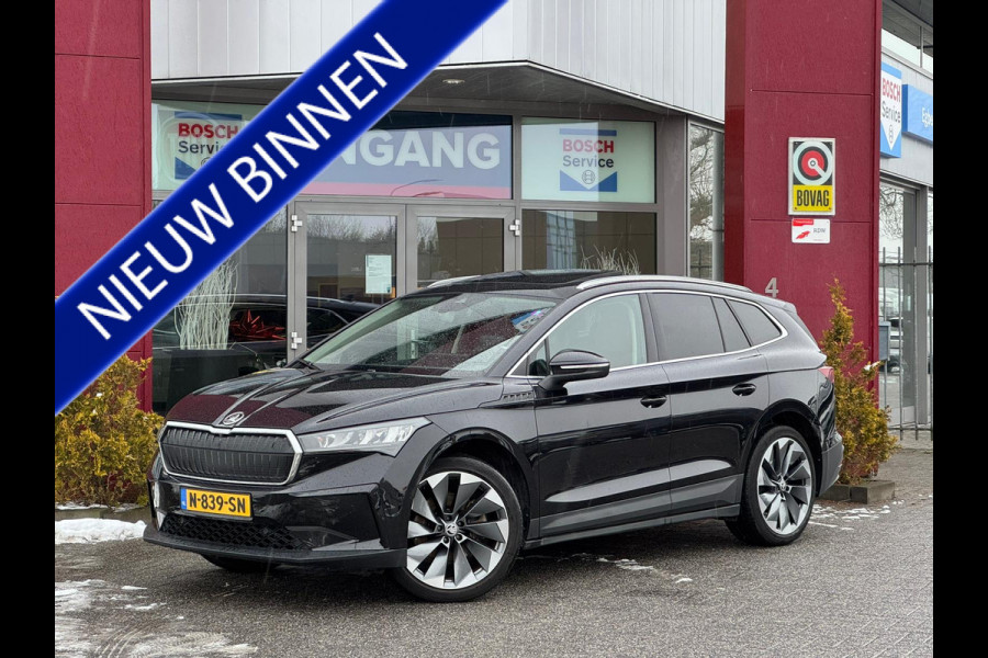 Škoda ENYAQ iV 80 | Pano | Trekhaak | Full leder | Stoel + stuurverw