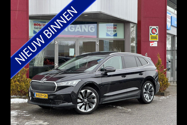 Škoda ENYAQ iV 80 | Pano | Trekhaak | Full leder | Stoel + stuurverw