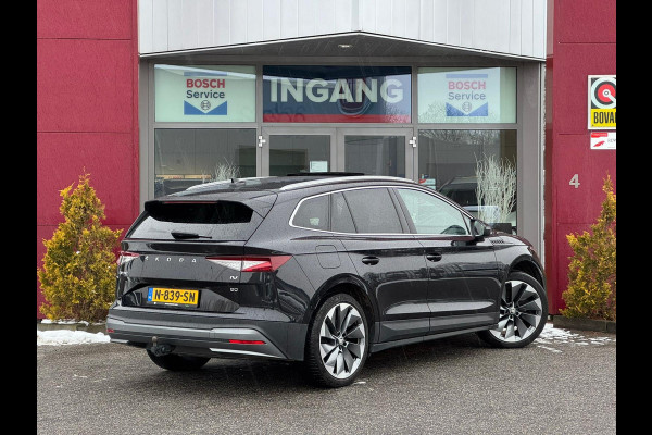 Škoda ENYAQ iV 80 | Pano | Trekhaak | Full leder | Stoel + stuurverw