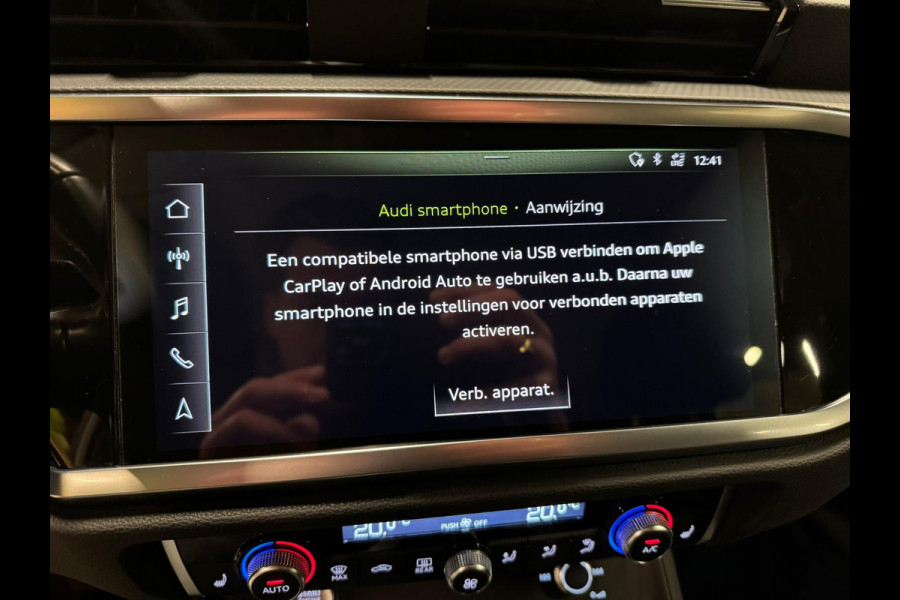 Audi Q3 35 TFSI 150PK Pro Line, S-Tronic, Virtual, Matrix, Apple Carplay, ACC, Blind Spot, Trekhaak, Voll Led, Voll Onderhouden