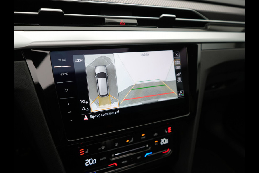 Volkswagen Arteon Shooting Brake 1.4 TSI eHybrid R-Line Business+ Plug In Hybrid 218pk Dealer O.H PHEV | Panodak | Trekhaak af Fabriek | Adaptive Cruise |  Lederen Sportstoelen Massage & Memory | 360 Camera | Head Up | Stuurverwarming | Virtual | BLIS |