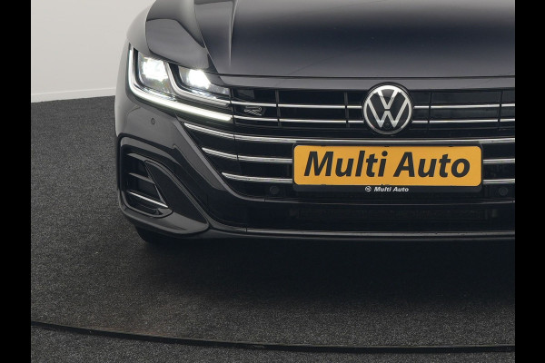 Volkswagen Arteon Shooting Brake 1.4 TSI eHybrid R-Line Business+ Plug In Hybrid 218pk Dealer O.H PHEV | Panodak | Trekhaak af Fabriek | Adaptive Cruise |  Lederen Sportstoelen Massage & Memory | 360 Camera | Head Up | Stuurverwarming | Virtual | BLIS |