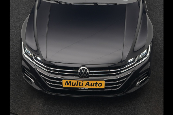 Volkswagen Arteon Shooting Brake 1.4 TSI eHybrid R-Line Business+ Plug In Hybrid 218pk Dealer O.H PHEV | Panodak | Trekhaak af Fabriek | Adaptive Cruise |  Lederen Sportstoelen Massage & Memory | 360 Camera | Head Up | Stuurverwarming | Virtual | BLIS |