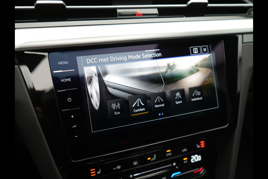 Volkswagen Arteon Shooting Brake 1.4 TSI eHybrid R-Line Business+ Plug In Hybrid 218pk Dealer O.H PHEV | Panodak | Trekhaak af Fabriek | Adaptive Cruise |  Lederen Sportstoelen Massage & Memory | 360 Camera | Head Up | Stuurverwarming | Virtual | BLIS |