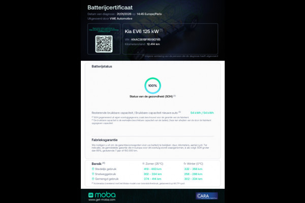 Kia Ev6 Light Edition 58 kWh |100% SOH|Camera|Carplay