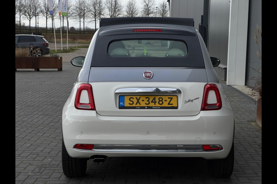 Fiat 500C 0.9 TA T Collezi. CABRIO ORG NL LAGE KMSTAND NAVI LEDER LED