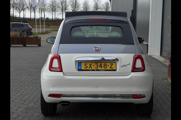 Fiat 500C 0.9 TA T Collezi. CABRIO ORG NL LAGE KMSTAND NAVI LEDER LED