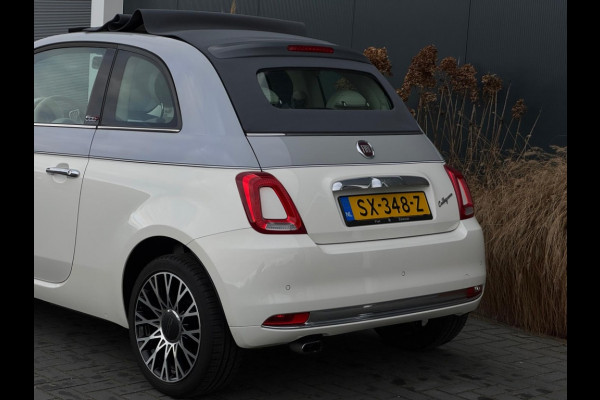 Fiat 500C 0.9 TA T Collezi. CABRIO ORG NL LAGE KMSTAND NAVI LEDER LED