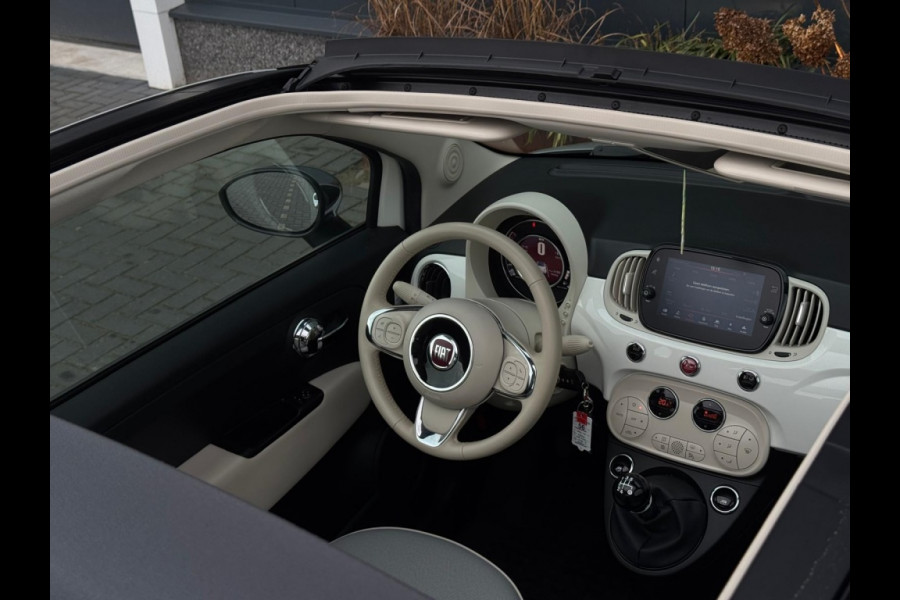 Fiat 500C 0.9 TA T Collezi. CABRIO ORG NL LAGE KMSTAND NAVI LEDER LED