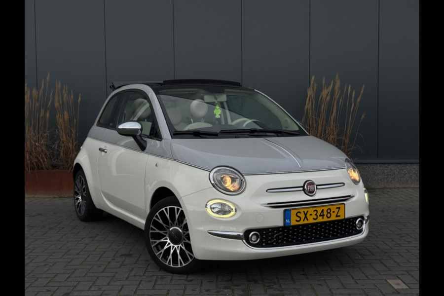 Fiat 500C 0.9 TA T Collezi. CABRIO ORG NL LAGE KMSTAND NAVI LEDER LED
