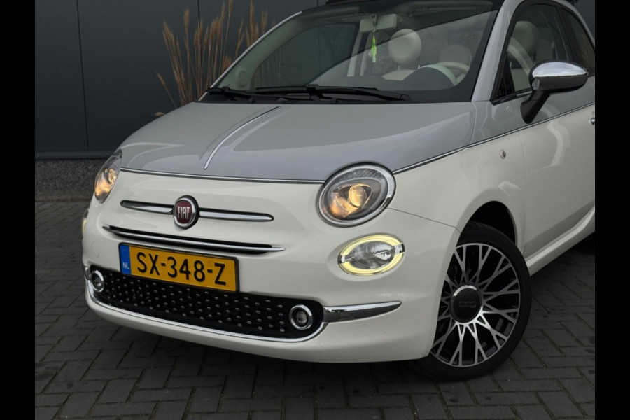 Fiat 500C 0.9 TA T Collezi. CABRIO ORG NL LAGE KMSTAND NAVI LEDER LED