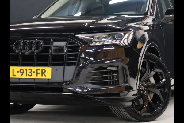 Audi Q7 55 TFSI e quattro Sport S [SCHUIFKANTELDAK, ADAPTIVE CRUISE, 360 CAMERA, TREKHAAK INKLAPBAAR, MEMORY SEATS, LUCHTVERING, STOELMASSAGE, APPLE CARPLAY, ANDROID, STUURVERWARMING, STOELVENTILATIE, STOELVERWARMING, VOL LED