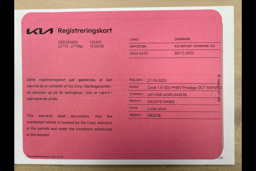 Kia Ceed Sportswagon 1.6 GDI PHEV DynamicLine|AUTOMAAT|ACC|ANDROID,CARPLAY|STOEL+STUURVERW|CAMERA|CRUISE+CLIMATE CTRL|IN BTW|1eEIG