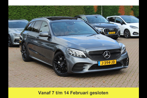 Mercedes-Benz C-Klasse Estate 180 Business 157pk Solution AMG / Panoramadak / Camera / Leder / Navigatie / 18'' / DAB / Stoelverwarming / Cruise Control