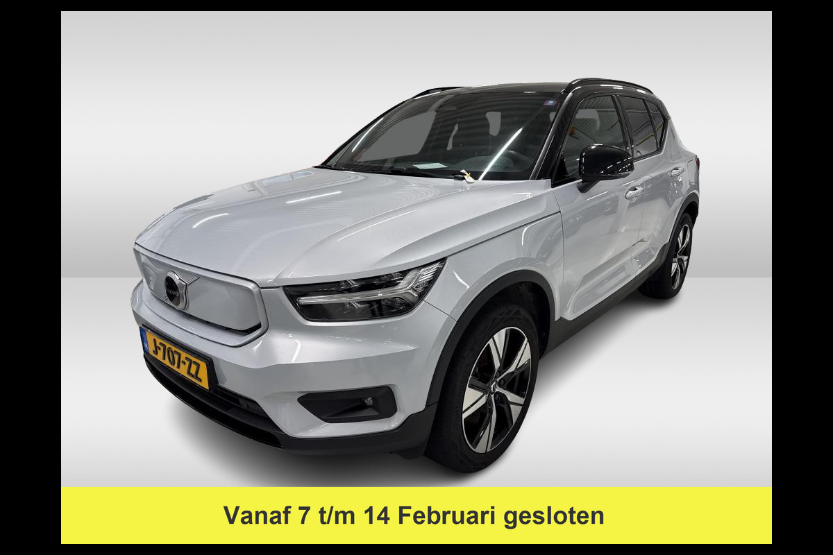 Volvo XC40 Recharge P8 AWD R-Design / Trekhaak / Camera / Keyless / Harman Kardon / 19'' / Half leder / Stuur+Stoelverwarming / DAB / Dodehoek / ACC