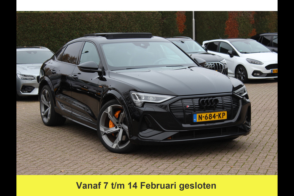 Audi e-tron Sportback S quattro 95 kWh / Panoramadak / Camera / RS Seats / 21'' / B&O / Intr.voorverwarming / Luchtvering / Matrix LED / CarPlay / Stoelverwarming / DAB / ACC