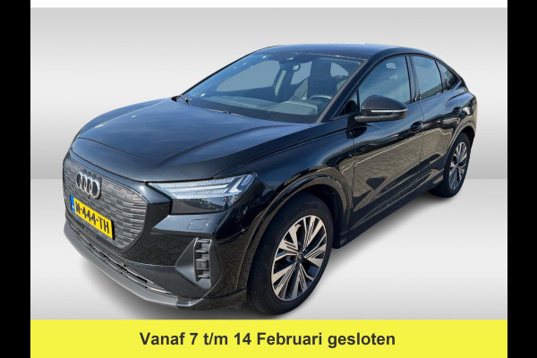 Audi Q4 Sportback e-tron 40 Advanced edition 77 kWh / SOH 90,3% / Warmtepomp / CarPlay / Matrix LED / Sportstoelen / 19'' / Virtual Cockpit / Parkeerhulp V+A / Intr.voorverwarming / Stoelverwarming / DAB / Cruise Control