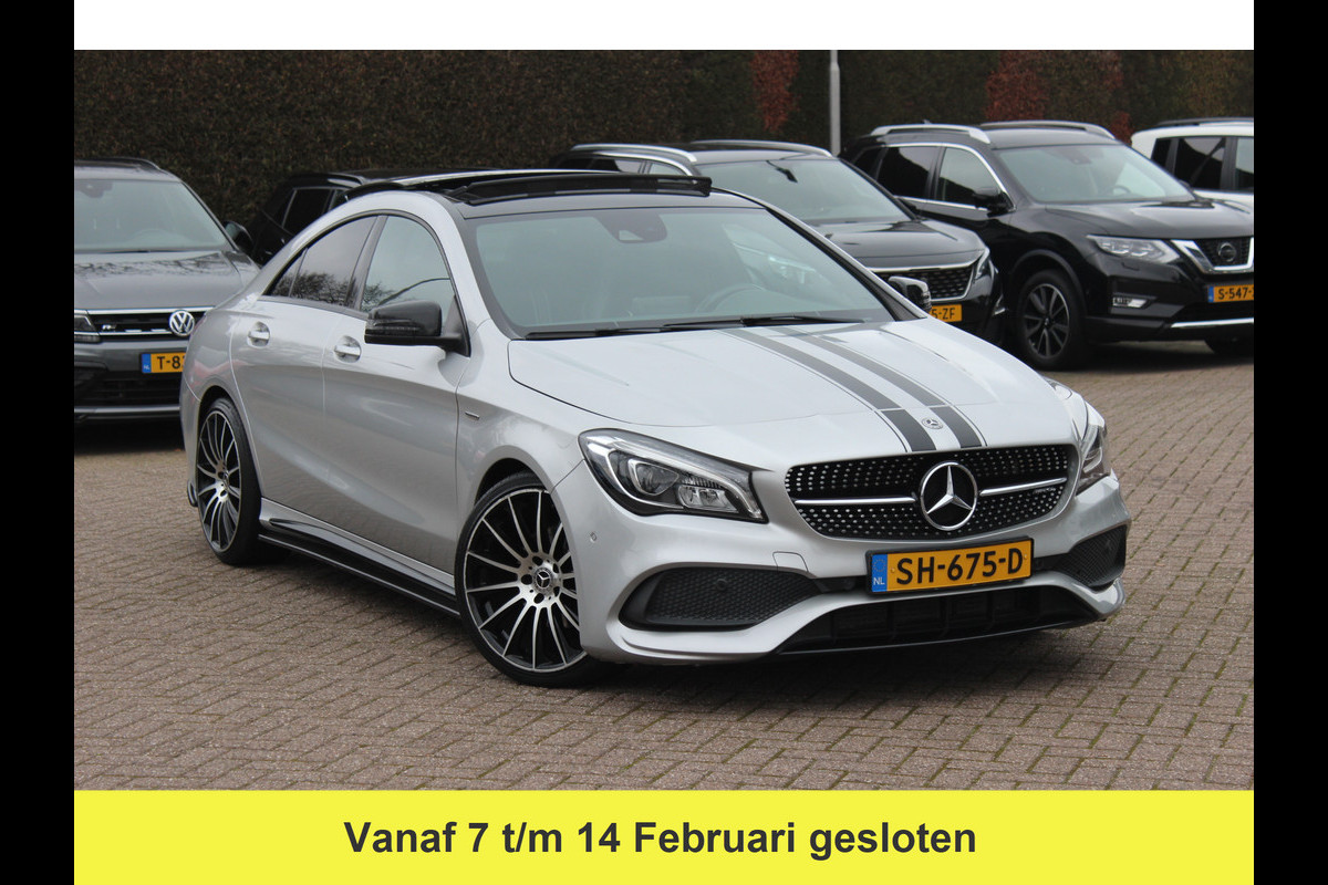 Mercedes-Benz CLA-Klasse 180 WhiteArt Edition / Panoramadak / Camera / Leder&Alcantara / 19'' / Keyless / Navigatie / Stoelverwarming / Cruise Control
