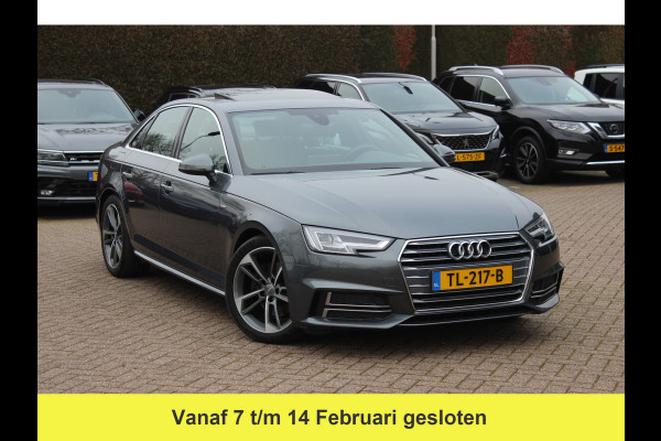 Audi A4 Limousine 1.4 TFSI Sport S line edition / Schuifdak / Leder&Alcantara / B&O / 18'' / Virtual Cockpit / Navigatie / Cruise Control