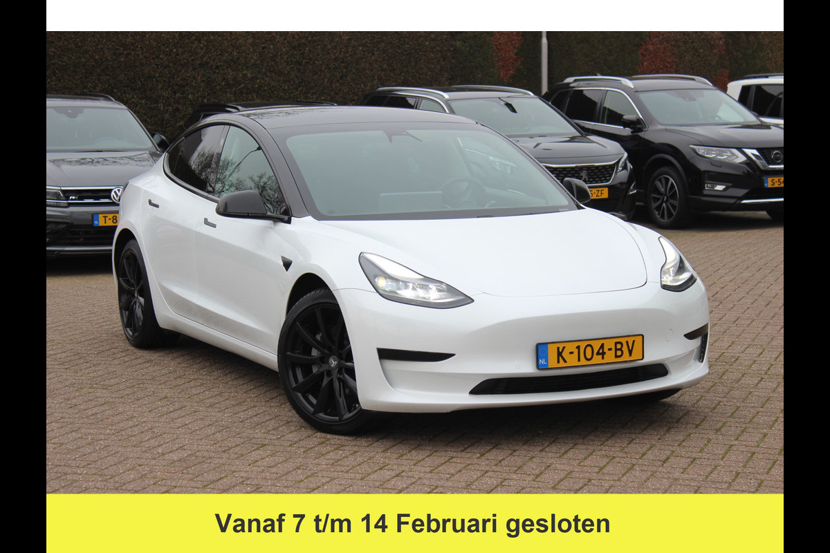 Tesla Model 3 Standard RWD Plus 60 kWh / SOH 91,4% / Autopilot / Panoramadak / Camera / Audio / 18'' / Leder