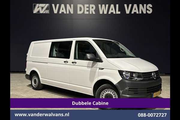 Volkswagen Transporter 2.0 TDI 150pk L2H1 Dubbele cabine Euro6 Airco | 6-Zits | 2500kg Trekhaak | Navigatie | Cruisecontrol | Apple Carplay, Android Auto, Parkeersensoren