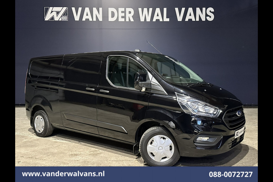 Ford Transit Custom 2.0 TDCI 131pk L2H1 Euro6 Airco | Navigatie | LED | Cruisecontrol | 2800kg Trekhaak Parkeersensoren, Bijrijdersbank