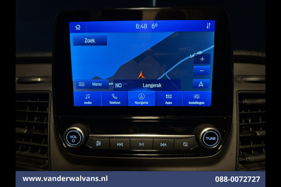 Ford Transit Custom 2.0 TDCI 131pk L2H1 Euro6 Airco | Navigatie | LED | Cruisecontrol | 2800kg Trekhaak Parkeersensoren, Bijrijdersbank