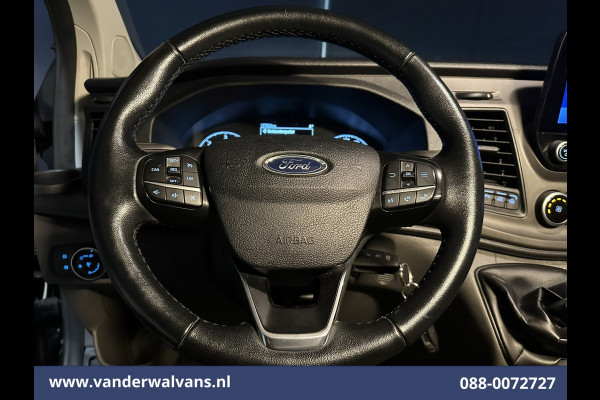 Ford Transit Custom 2.0 TDCI 131pk L2H1 Euro6 Airco | Navigatie | LED | Cruisecontrol | 2800kg Trekhaak Parkeersensoren, Bijrijdersbank