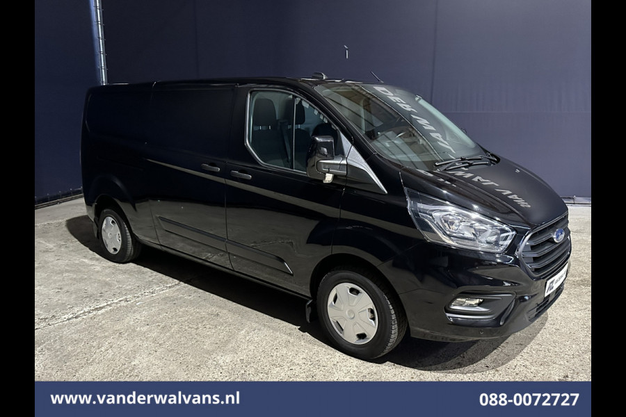 Ford Transit Custom 2.0 TDCI 131pk L2H1 Euro6 Airco | Navigatie | LED | Cruisecontrol | 2800kg Trekhaak Parkeersensoren, Bijrijdersbank