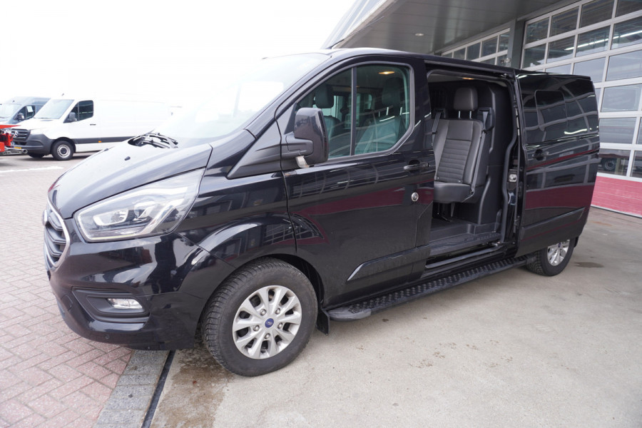 Ford Transit Custom 300 2.0 TDCI 170PK L2H1 Limited Dubbelcabine Automaat Airco | Adap.Cruise | Navi | Camera | Schuifdeur links en rechts