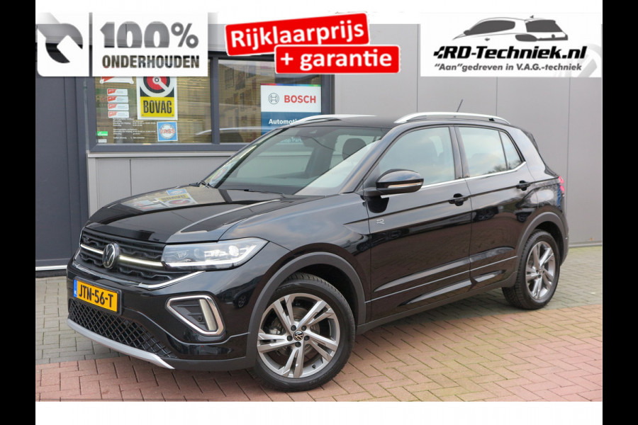 Volkswagen T-Cross 1.0 TSI 116pk DSG R-Line, Virtual cockpit, Camera , Stoelverwarming, Navigatie , Led, LMV etc. (fabrieksgarantie t/m 01-2027)