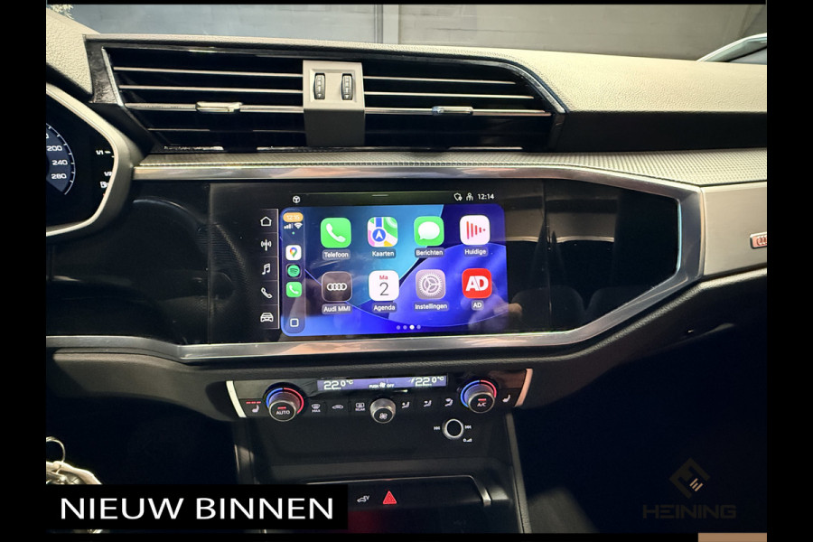 Audi Q3 45 TFSI e S edition. Pano. 2X S-Line. Apple-carplay. Blackline. 19 inch.