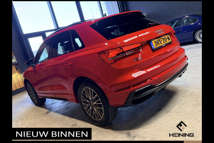 Audi Q3 45 TFSI e S edition. Pano. 2X S-Line. Apple-carplay. Blackline. 19 inch.