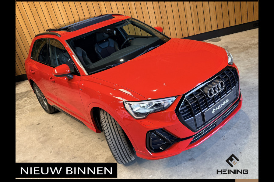 Audi Q3 45 TFSI e S edition. Pano. 2X S-Line. Apple-carplay. Blackline. 19 inch.