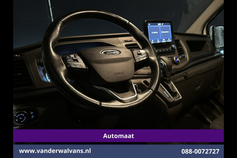 Ford Transit Custom 2.0 TDCI 131pk Automaat L2H1 Euro6 Airco | Xenon | Camera | Apple Carplay | LED | Adaptive Cruisecontrol | Trekhaak Android Auto, Stoelverwarming, Verwarmde voorruit, Dakdragers, Parkeersensoren, Bijrijdersbank, Achterklep