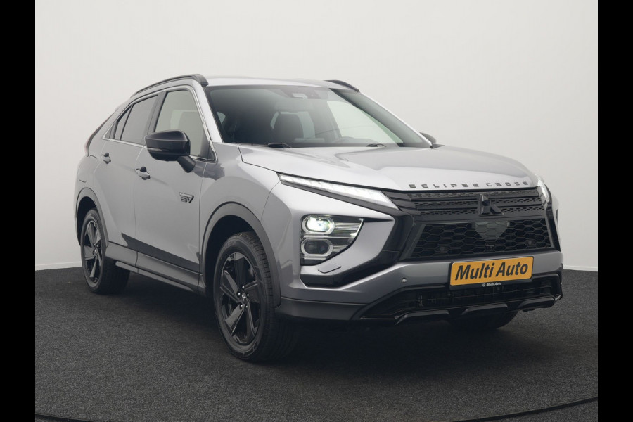 Mitsubishi Eclipse Cross 2.4 Black Edition Plug In Hybrid 188pk Dealer O.H. PHEV | Trekhaak Afn. | Adaptive Cruise | 360 Camera | Alcantara Sportstoelen & Stuur Verwarmd | Apple Carplay | Navigatie Via TomTom | Keyless | Blis | DAB |