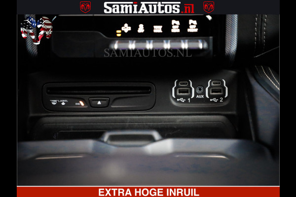 Dodge Ram 1500 HULK PACK | 5.7 V8 HEMI | SFEERVERLICHTING | FEUL WIELEN | TRAIN HORN | BOM VOL CREW CAB | DUBBELE CABINE | 5 PERSOONS | GRIJSKENTEKEN | MEGA DIKKE LIMITED ALN |