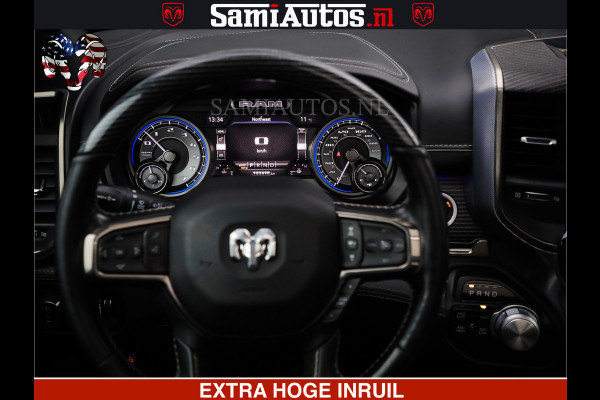 Dodge Ram 1500 HULK PACK | 5.7 V8 HEMI | SFEERVERLICHTING | FEUL WIELEN | TRAIN HORN | BOM VOL CREW CAB | DUBBELE CABINE | 5 PERSOONS | GRIJSKENTEKEN | MEGA DIKKE LIMITED ALN |