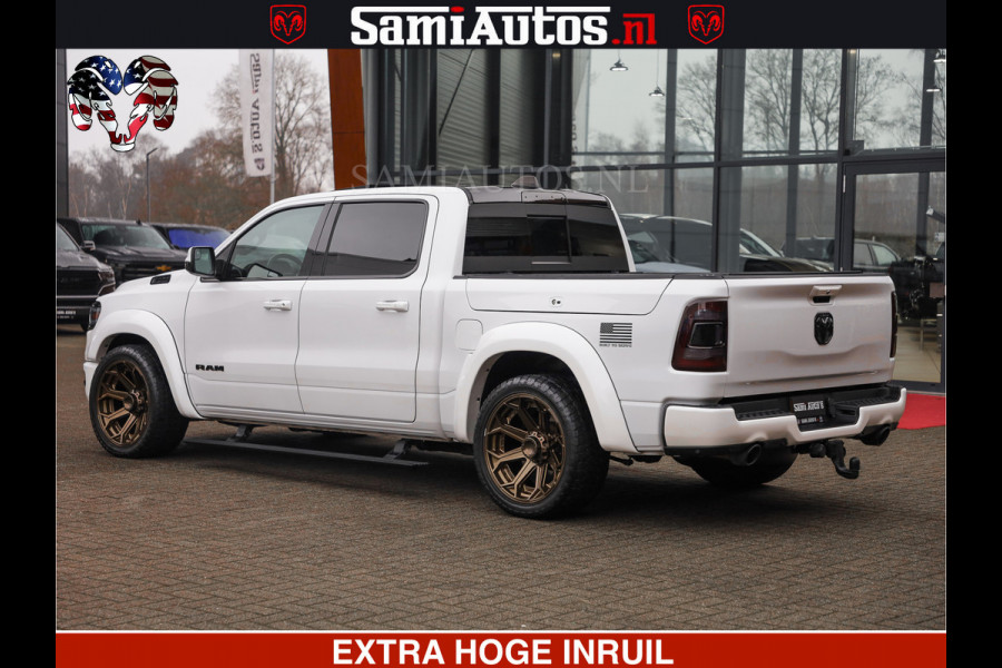 Dodge Ram 1500 HULK PACK | 5.7 V8 HEMI | SFEERVERLICHTING | FEUL WIELEN | TRAIN HORN | BOM VOL CREW CAB | DUBBELE CABINE | 5 PERSOONS | GRIJSKENTEKEN | MEGA DIKKE LIMITED ALN |