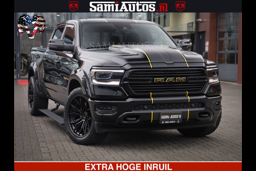 Dodge Ram 1500 LARAMIE SPORT 4X4 5.7 V8 | PRINS LPG | CAMERA | APPLE CARPLAY | 3500KG | FULL LED | CRUISE | MEMORY SEATS | LEDER | DUBBELE CABINE | CREWCAB Voorraad Nr: 2524 - 1249