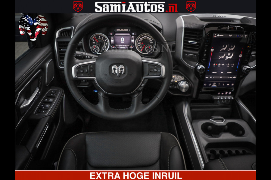 Dodge Ram 1500 LARAMIE SPORT 4X4 5.7 V8 | PRINS LPG | CAMERA | APPLE CARPLAY | 3500KG | FULL LED | CRUISE | MEMORY SEATS | LEDER | DUBBELE CABINE | CREWCAB Voorraad Nr: 2524 - 1249