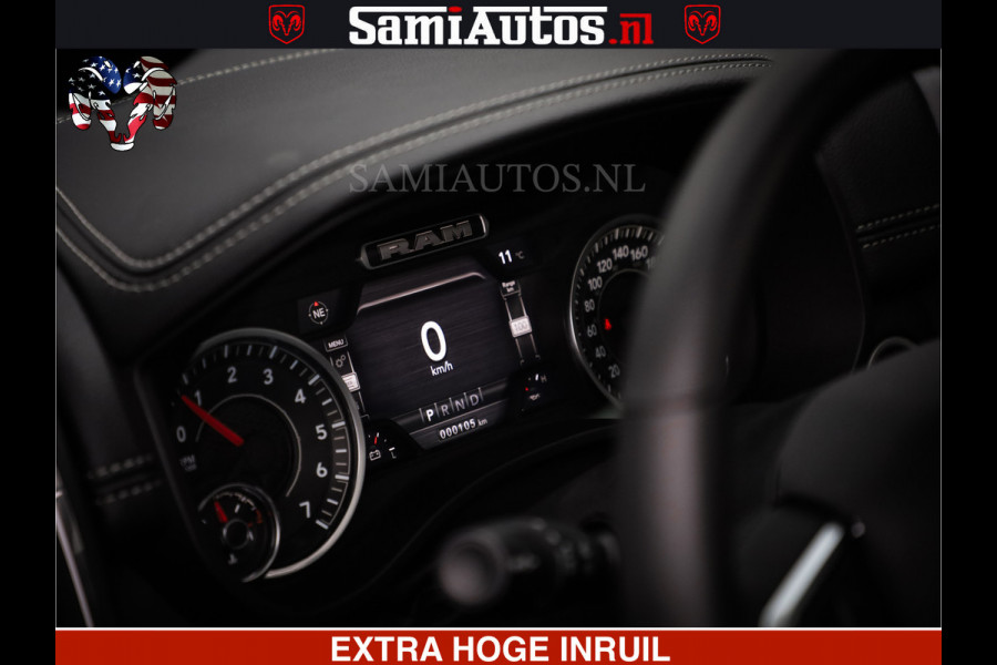 Dodge Ram 1500 LARAMIE SPORT 4X4 5.7 V8 | PRINS LPG | CAMERA | APPLE CARPLAY | 3500KG | FULL LED | CRUISE | MEMORY SEATS | LEDER | DUBBELE CABINE | CREWCAB Voorraad Nr: 2524 - 1249