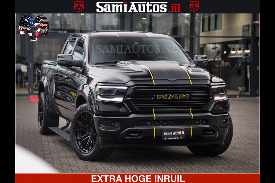 Dodge Ram 1500 LARAMIE SPORT 4X4 5.7 V8 | PRINS LPG | CAMERA | APPLE CARPLAY | 3500KG | FULL LED | CRUISE | MEMORY SEATS | LEDER | DUBBELE CABINE | CREWCAB Voorraad Nr: 2524 - 1249