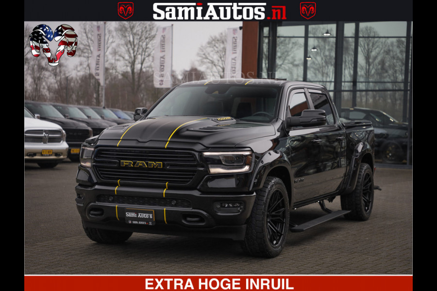 Dodge Ram 1500 LARAMIE SPORT 4X4 5.7 V8 | PRINS LPG | CAMERA | APPLE CARPLAY | 3500KG | FULL LED | CRUISE | MEMORY SEATS | LEDER | DUBBELE CABINE | CREWCAB Voorraad Nr: 2524 - 1249