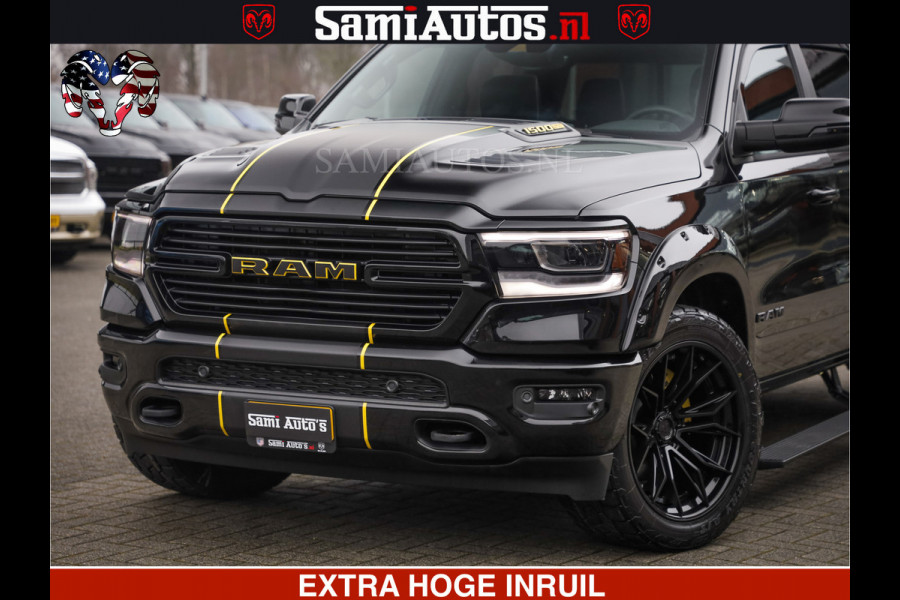 Dodge Ram 1500 LARAMIE SPORT 4X4 5.7 V8 | PRINS LPG | CAMERA | APPLE CARPLAY | 3500KG | FULL LED | CRUISE | MEMORY SEATS | LEDER | DUBBELE CABINE | CREWCAB Voorraad Nr: 2524 - 1249