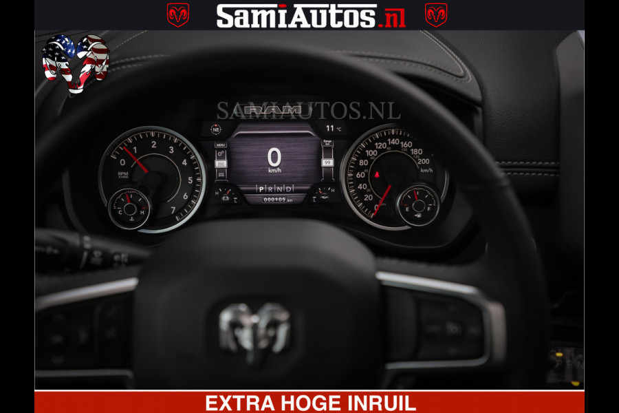 Dodge Ram 1500 LARAMIE SPORT 4X4 5.7 V8 | PRINS LPG | CAMERA | APPLE CARPLAY | 3500KG | FULL LED | CRUISE | MEMORY SEATS | LEDER | DUBBELE CABINE | CREWCAB Voorraad Nr: 2524 - 1249