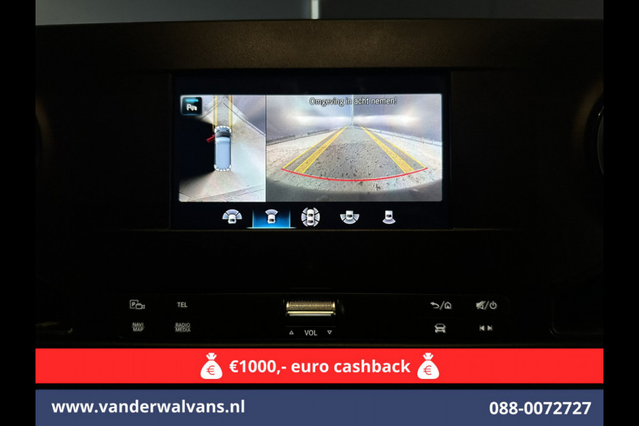 Mercedes-Benz Sprinter 317 CDI 170pk L3H2 Euro6 Airco | Apple Carplay | 360 Graden Camera | Navigatie Android Auto, Cruisecontrol, Chauffeursstoel, Parkeersensoren, Stoelverwarming, Bijrijdersbank