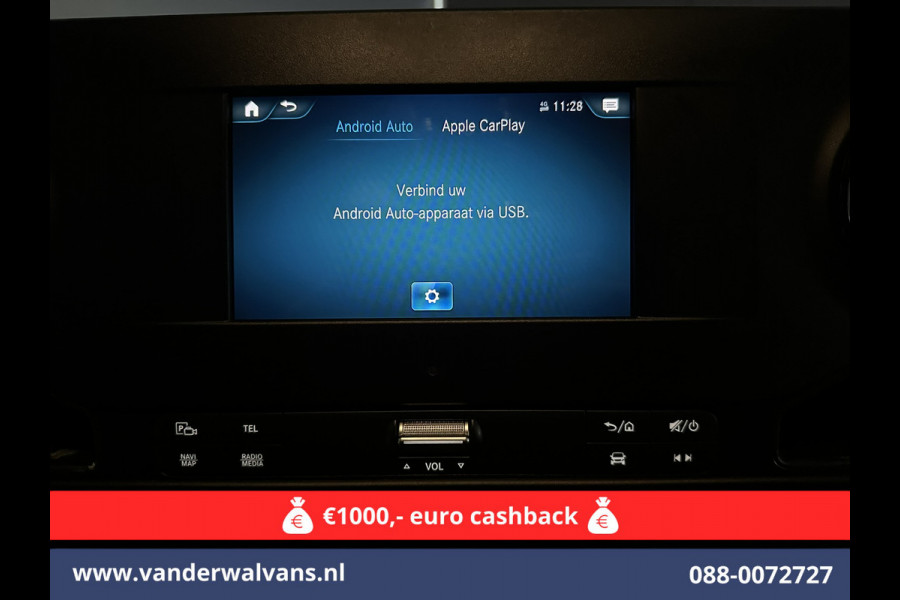 Mercedes-Benz Sprinter 317 CDI 170pk L3H2 Euro6 Airco | Apple Carplay | 360 Graden Camera | Navigatie Android Auto, Cruisecontrol, Chauffeursstoel, Parkeersensoren, Stoelverwarming, Bijrijdersbank