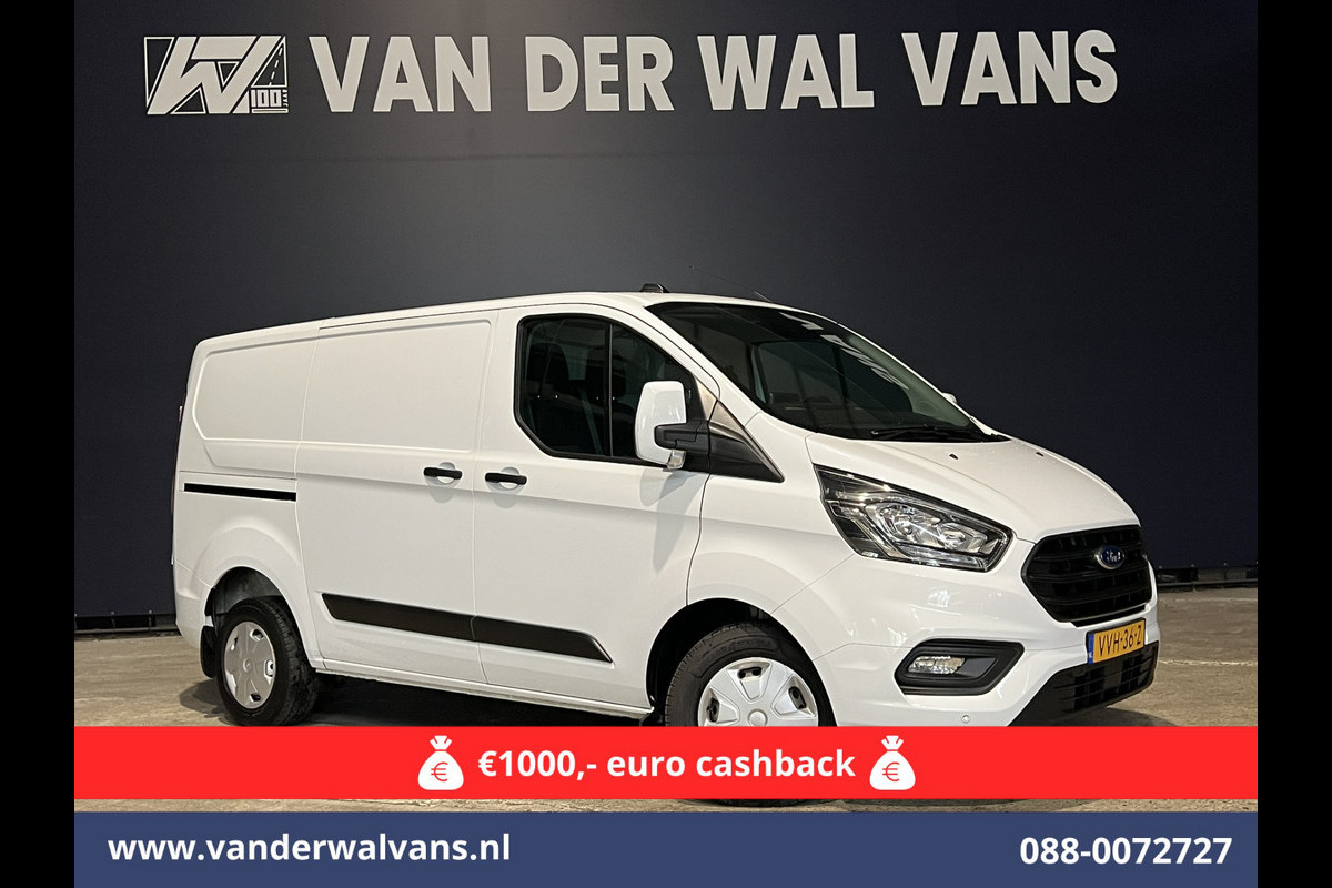 Ford Transit Custom 2.0 TDCI L1H1 Euro6 Airco | Navigatie | Camera | LED | Cruisecontrol Stoelverwarming Parkeersensoren, Verwarmde voorruit, Bijrijdersbank, 2500kg trekvermogen